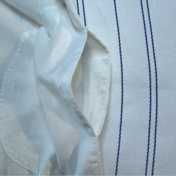 Ampersand Heart Women’s Small Cream Blue Long Sleeve Embroidered Dress - Picture 13 of 15